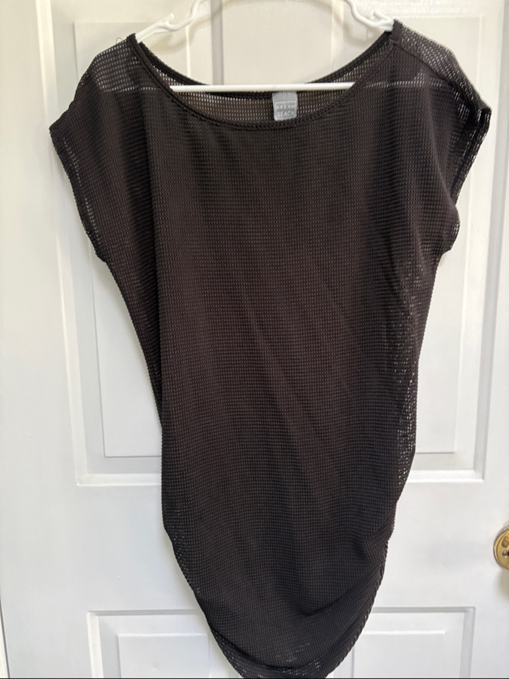 Dream beach size medium Sheer brown Mesh Tunic beach cover up like new